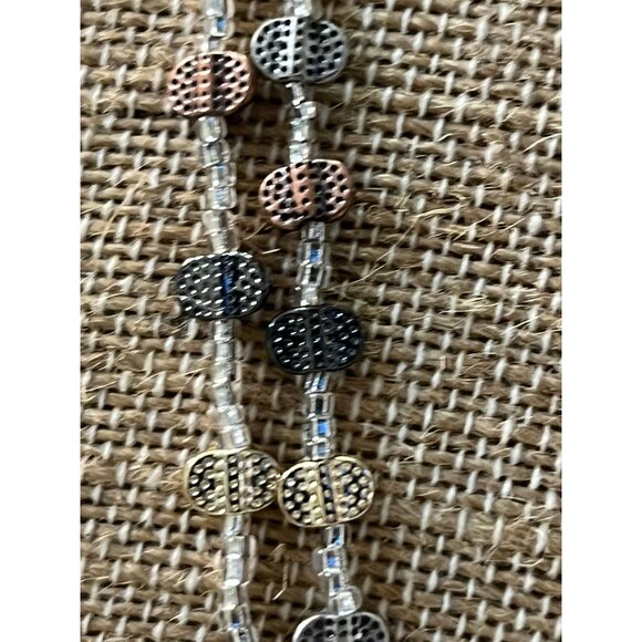 6 Necklaces - Variety of Lengths and Materials Used Jewelry Lot Costume - Picture 7 of 16